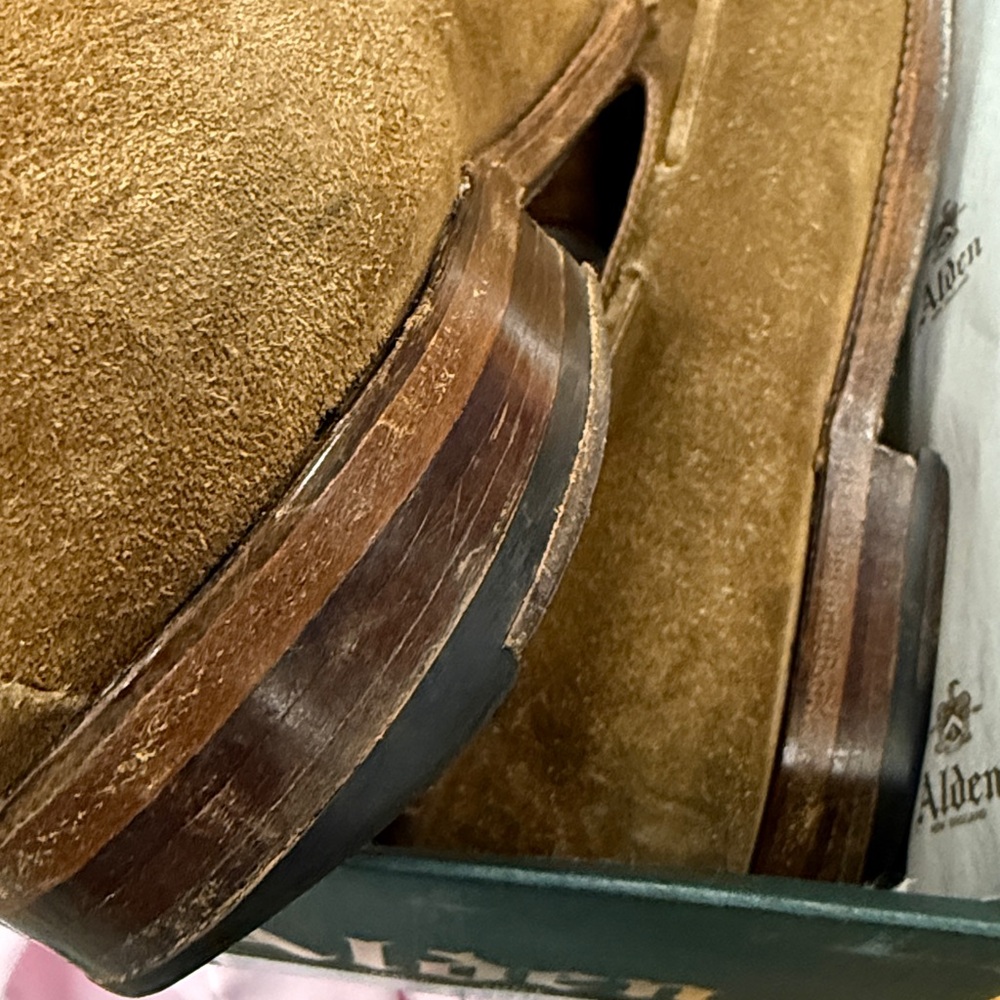 Alden Men's Tan Suede Tassel Loafers - Picture 5 of 5